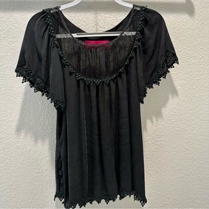 Heidi Merrick silk tee, size XS (fits XS-M)